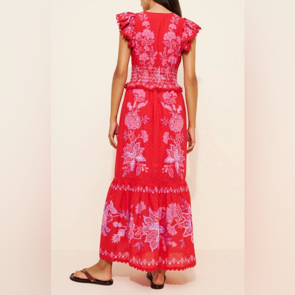 FARM Rio Shell Garden Floral Maxi Dress Accents - Picture 6 of 12